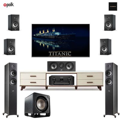 Dàn xem phim 7.1 XP141-TV (Polk Reserve R500 + Polk Audio Reserve R300 + Polk Audio Reserve R100 + Loa Jamo IC 408 LCR + Amply Marantz SR5015) 0