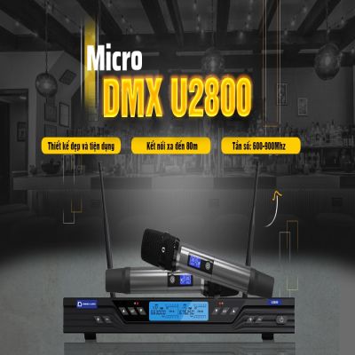 Micro Không Dây DMX U2800 chính hãng 0