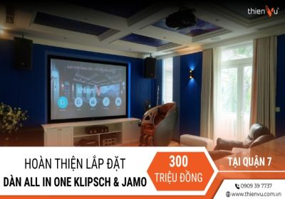 Công Trình Lắp Đặt Phòng Phim Gia Đình All In One 300 Triệu Tại Quận 7