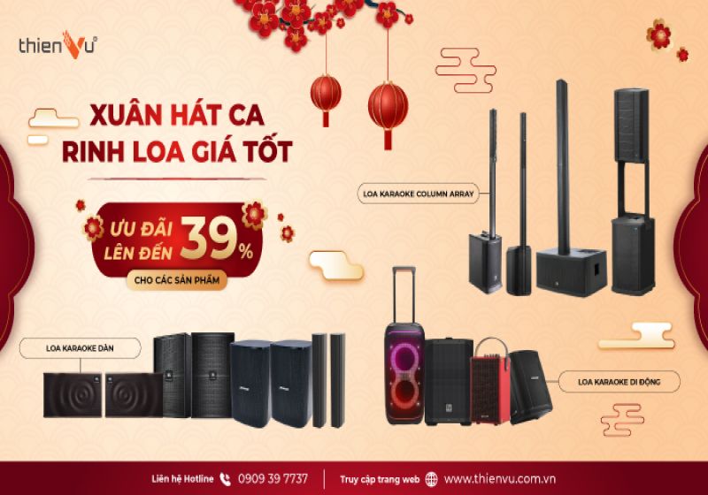 Mừng Tết Nguyên Đán Với Ưu Đãi Loa Karaoke Giảm Sốc Đến 39%