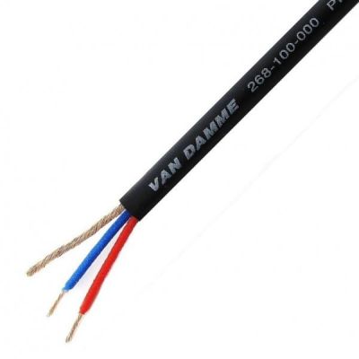 VAN DAMME - 2 lõi bạc mạ đồng, OD 3.5mm, chuyên micro/line/stereo, màu đen 0