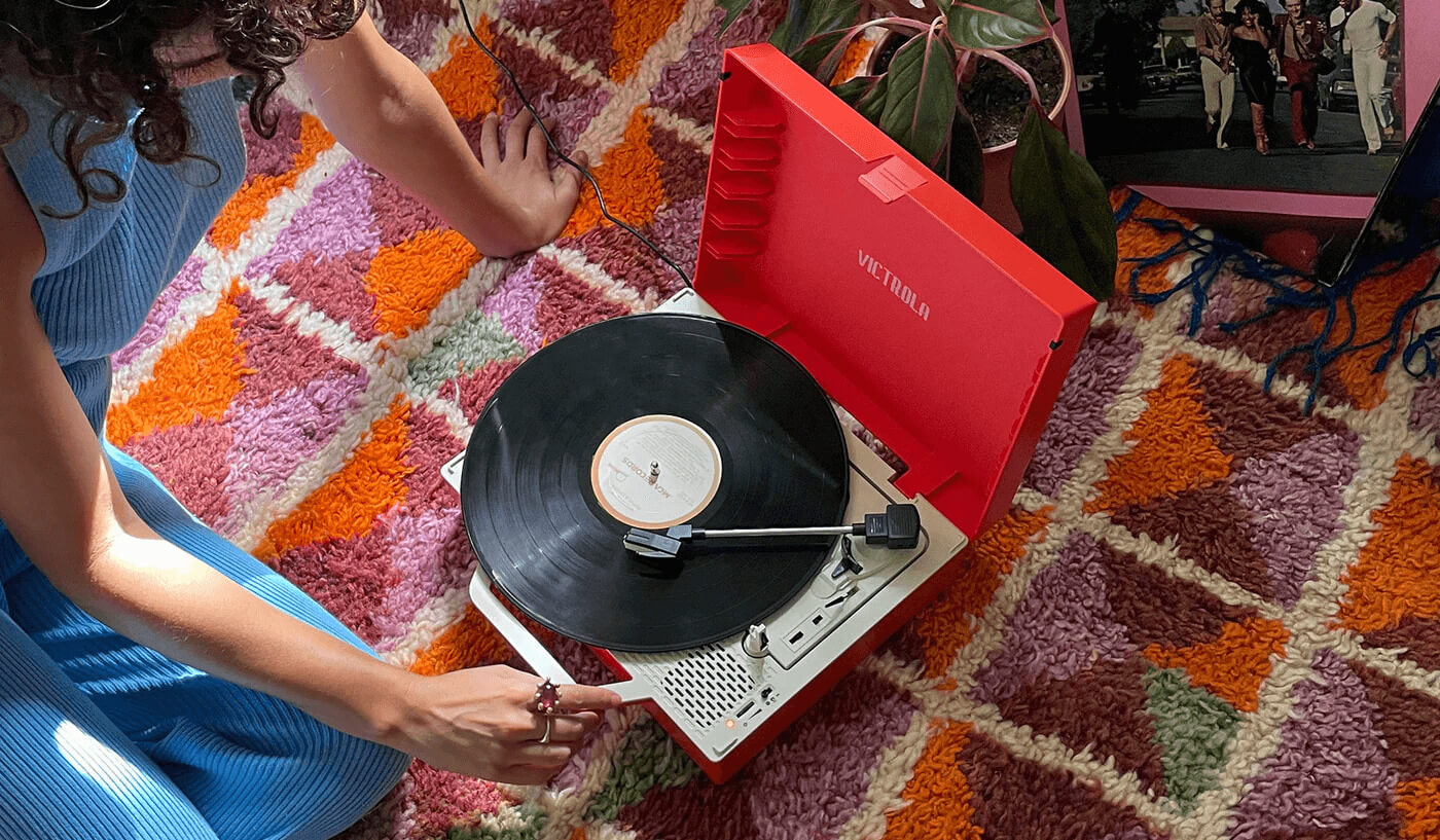 Máy Hát Đĩa Than Bluetooth Victrola Respin Chính Hãng