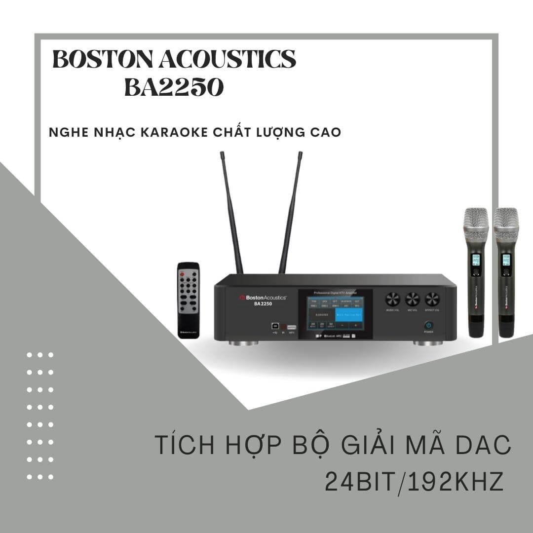 bo giai ma thoi thuong tich hop trong Boston Acoustics BA2250