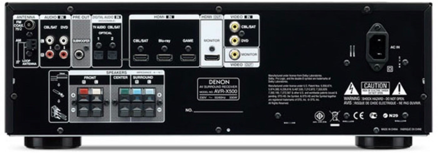 Amply xem phim Denon AVR-X500 chính hãng