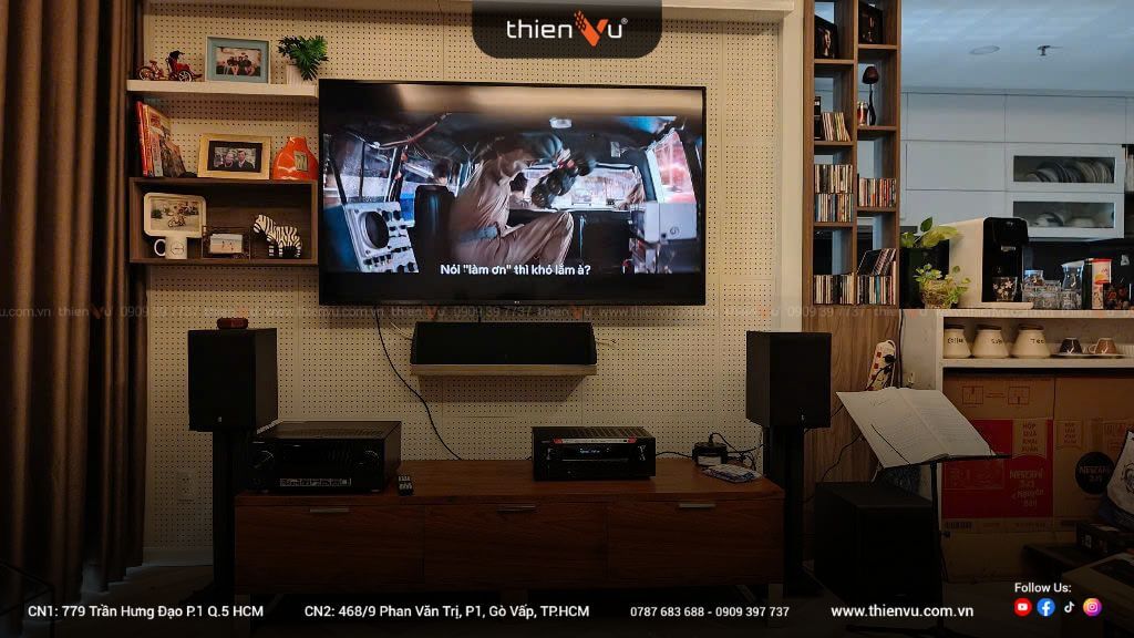 amply-receiver-denon-avr-x580bt-duoc-ket-noi-cung-tv-cua-khach