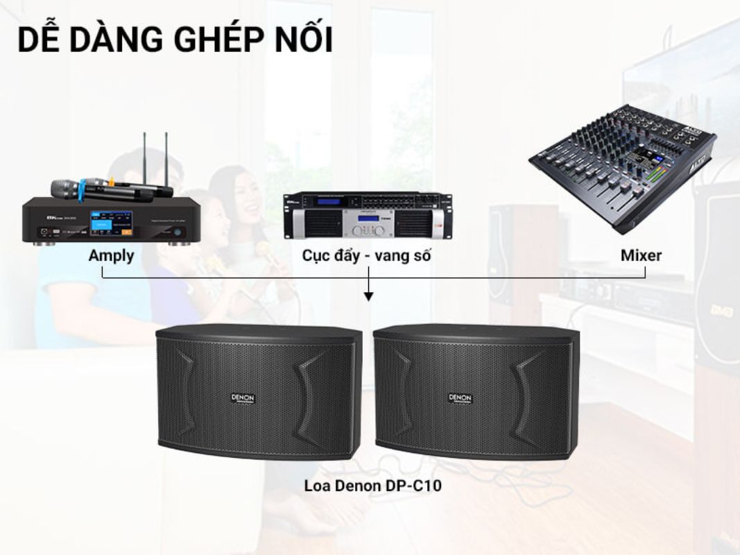 loa-karaoke-denon-dp-c10-chuyen-nghiep