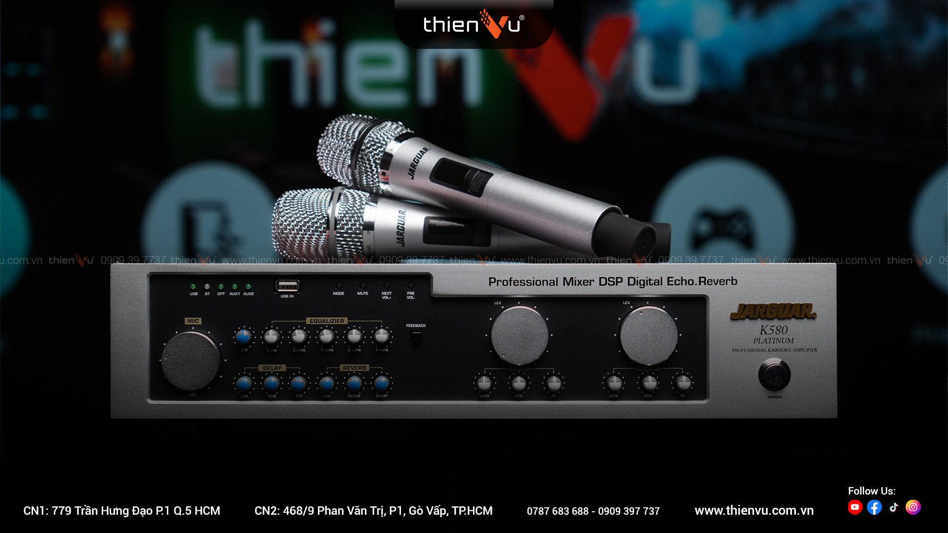 Amply Tích Hợp 3 In 1 Jarguar K580 Platinum