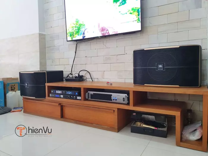 dàn karaoke lắp đặt với loa JBL pasion 10