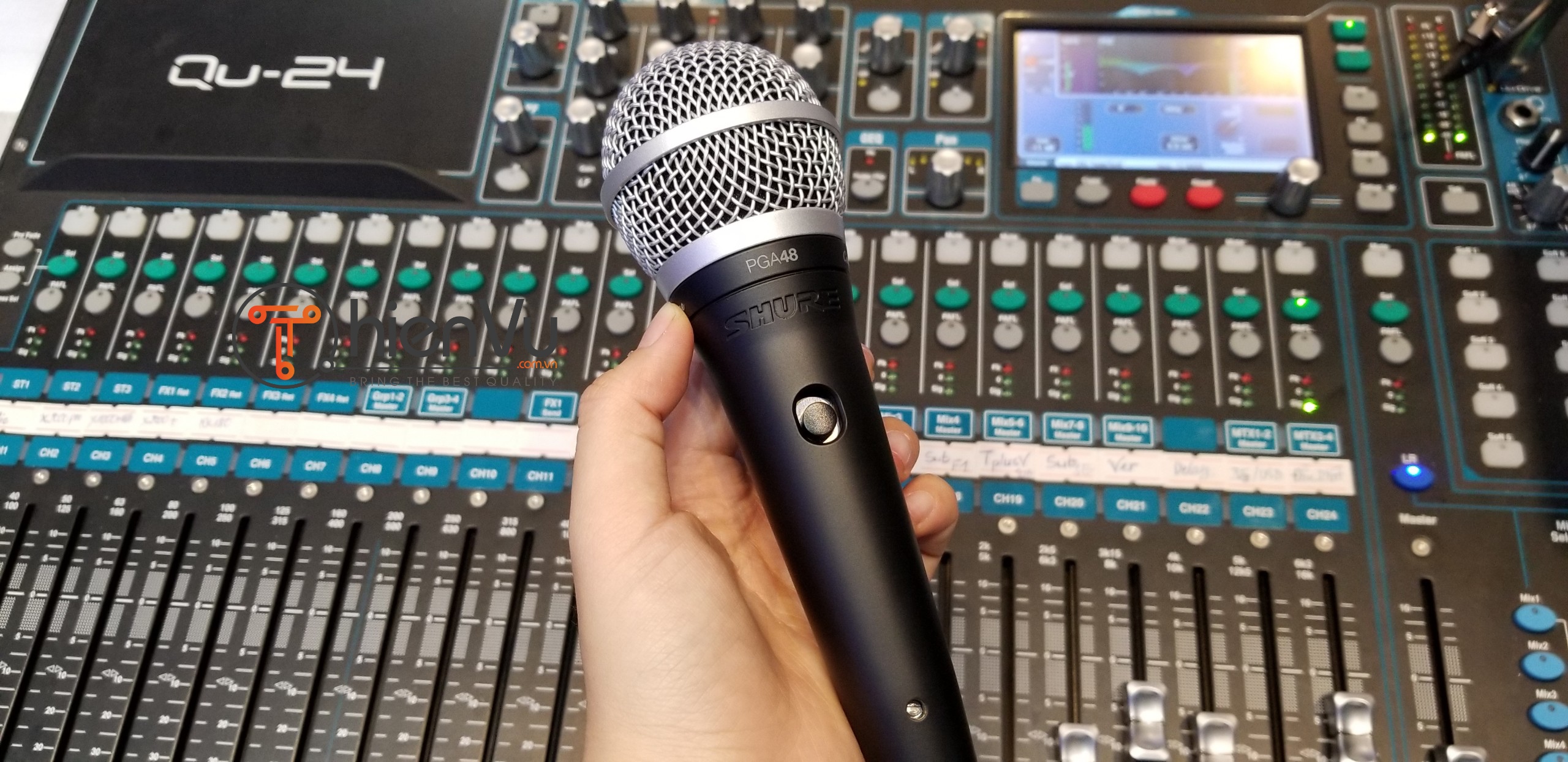 micro karaoke shure pga 48