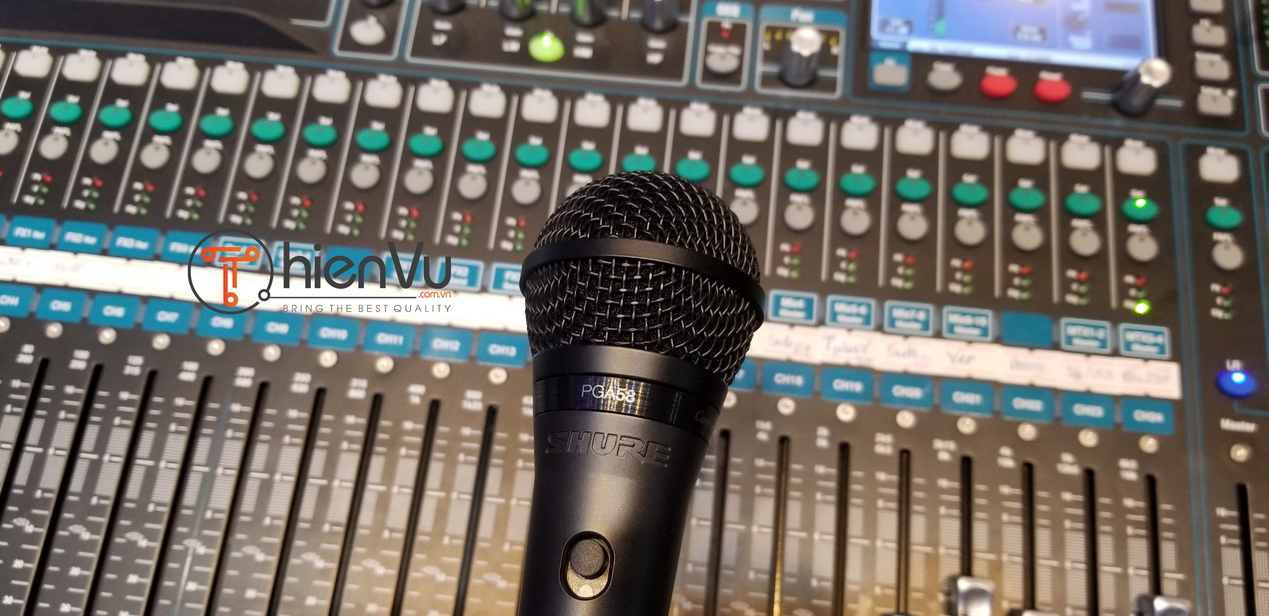 micro karaoke shure có dây pga 58