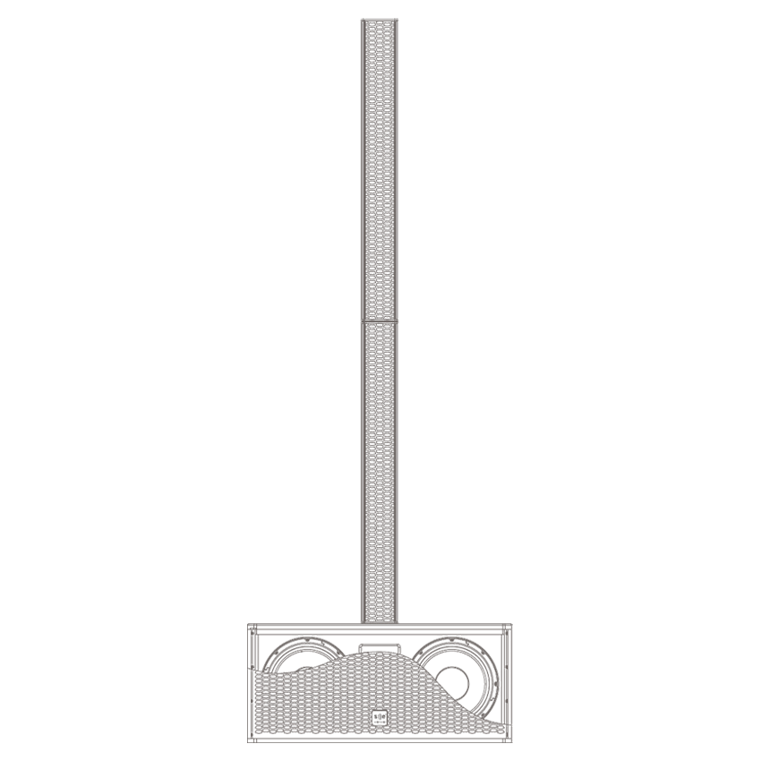 loa di động column array c6