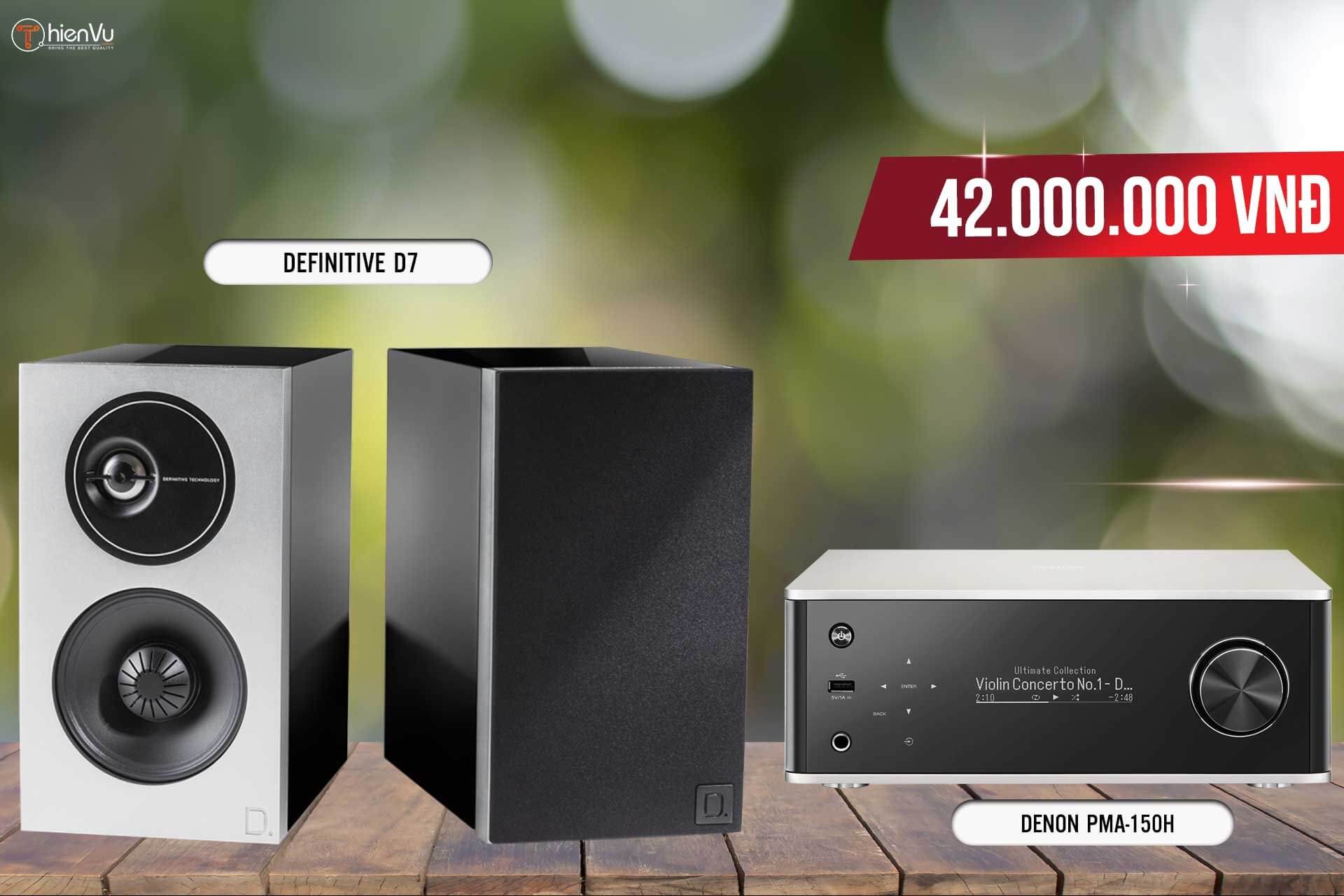 loa definitive D7- Denon PMA-150H