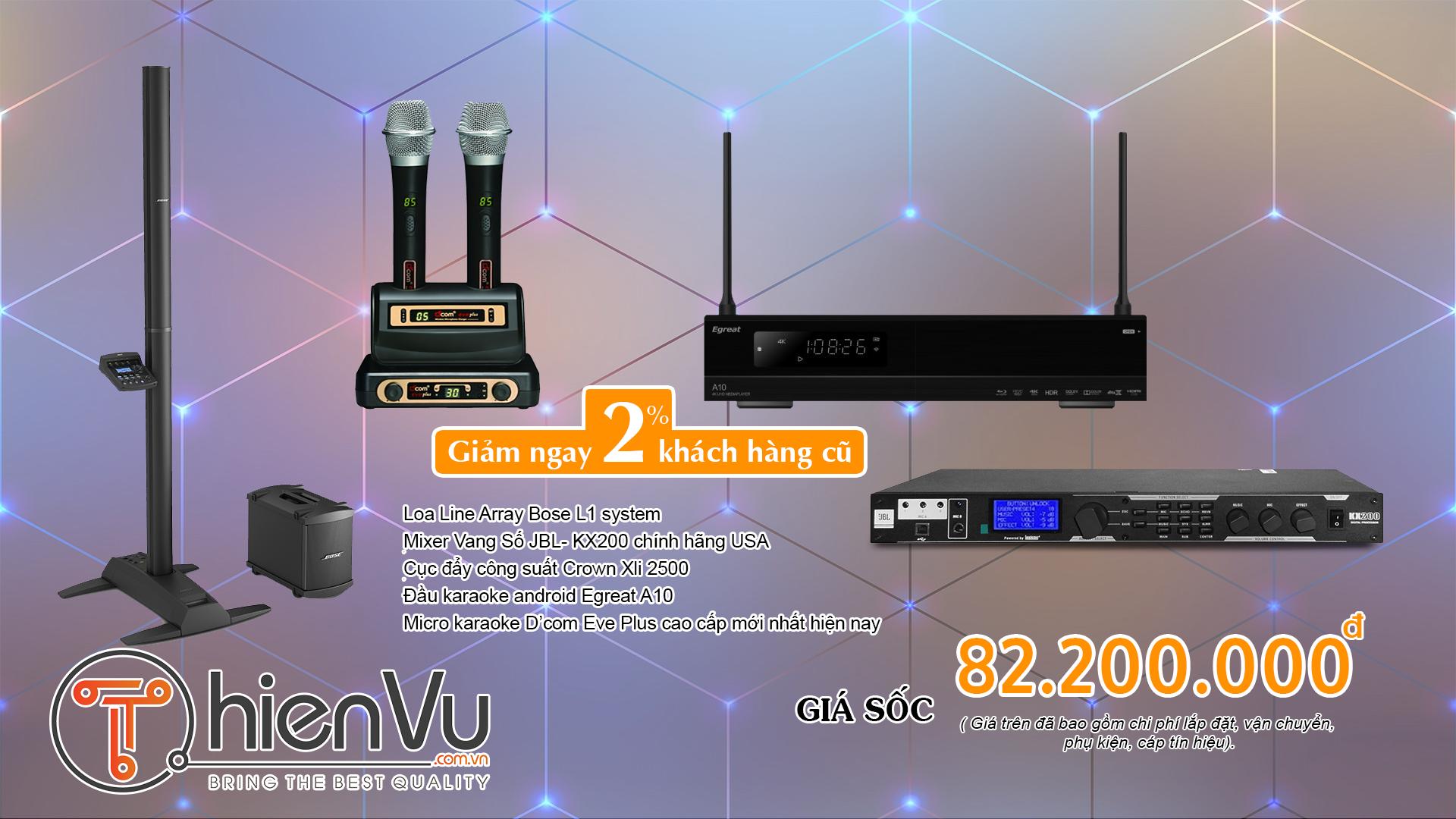 Dàn Karaoke Cao Cấp Với Hệ Thống Loa Bose 80 triệu TVA 09