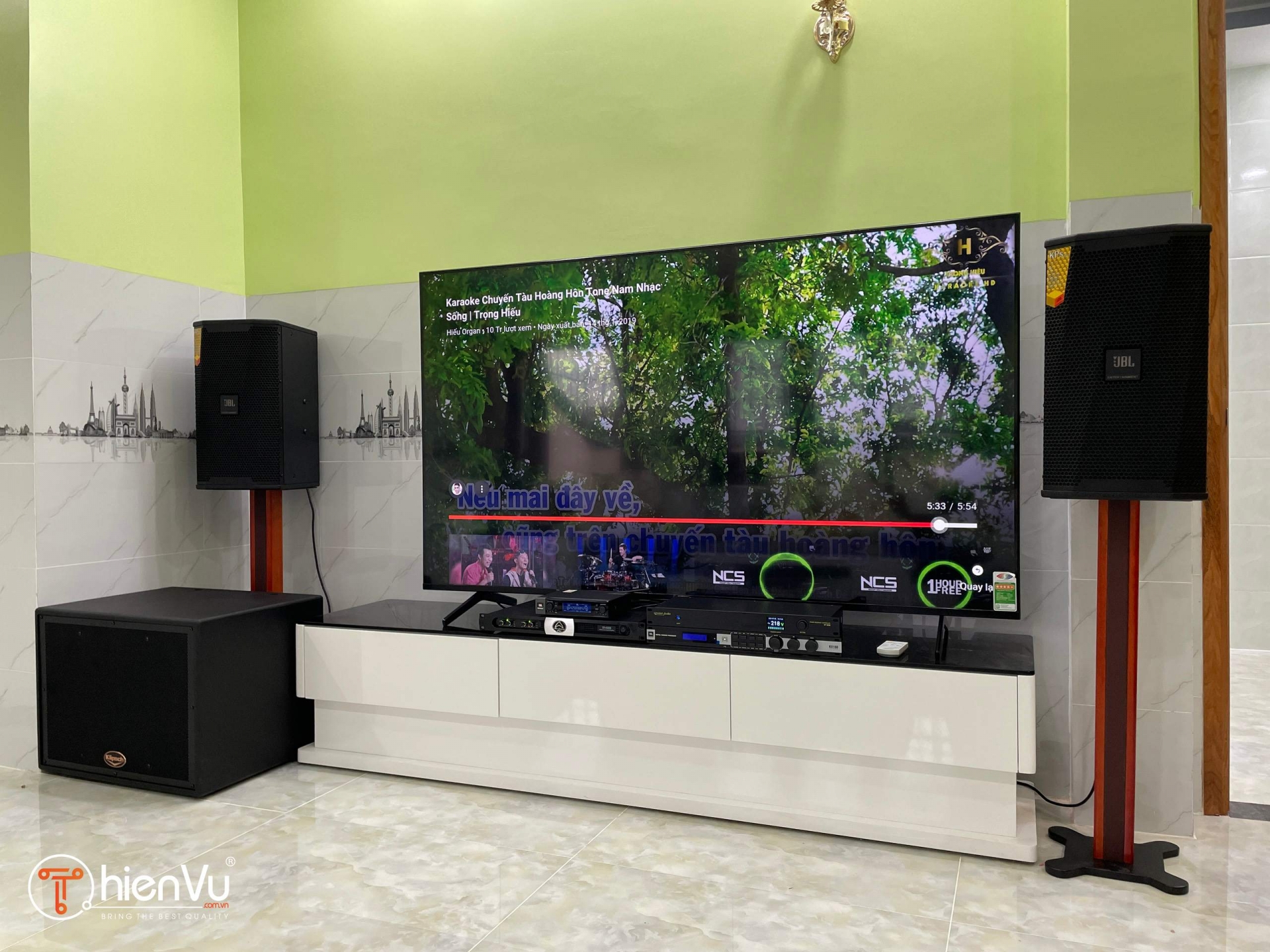 lắp đặt hoàn thiện dàn karaoke tva 119 chuyên nghiệp