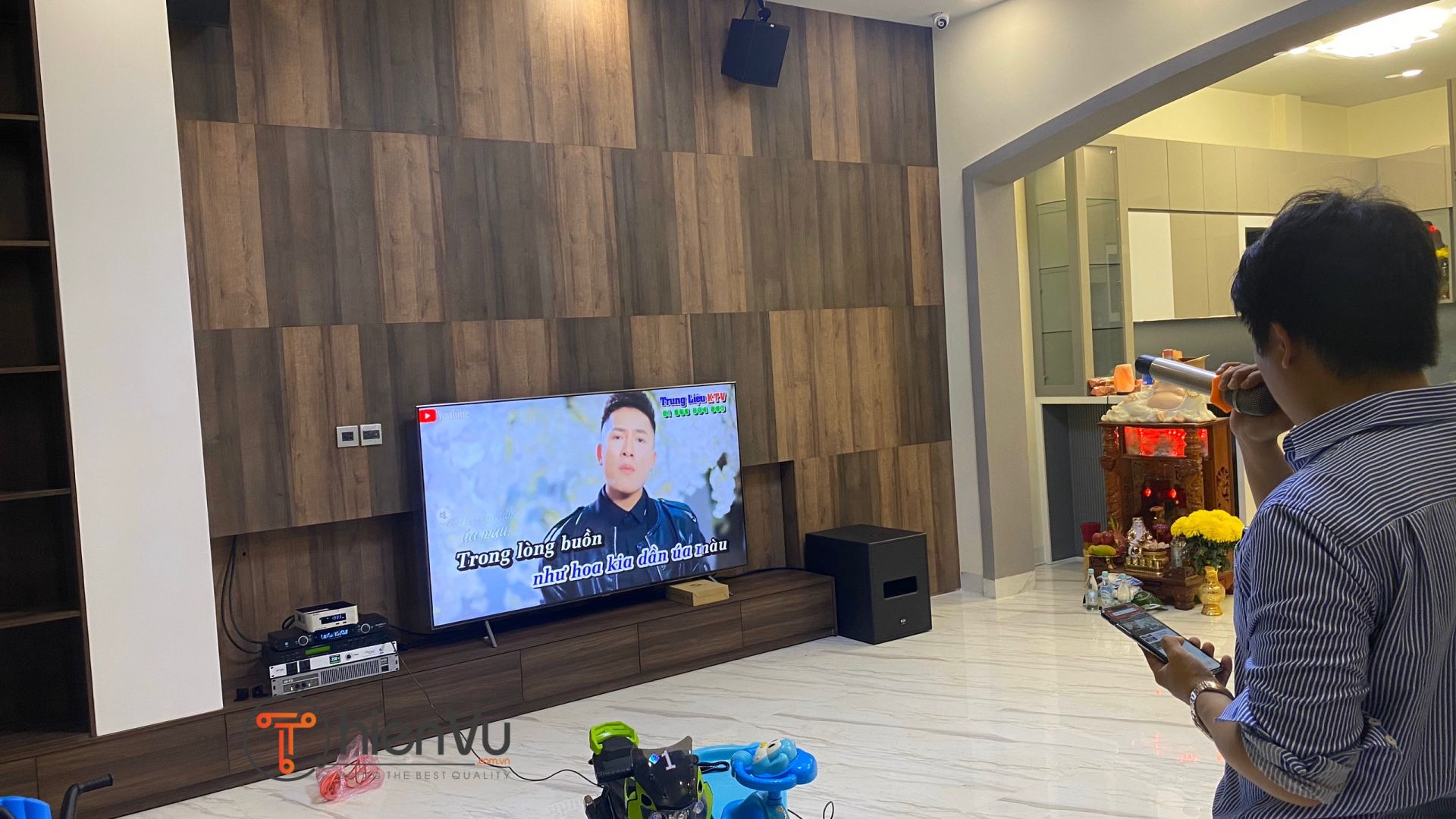 test Dàn karaoke cao cấp TVA 55