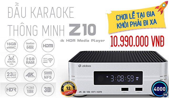 đầu karaoke zidoo z10